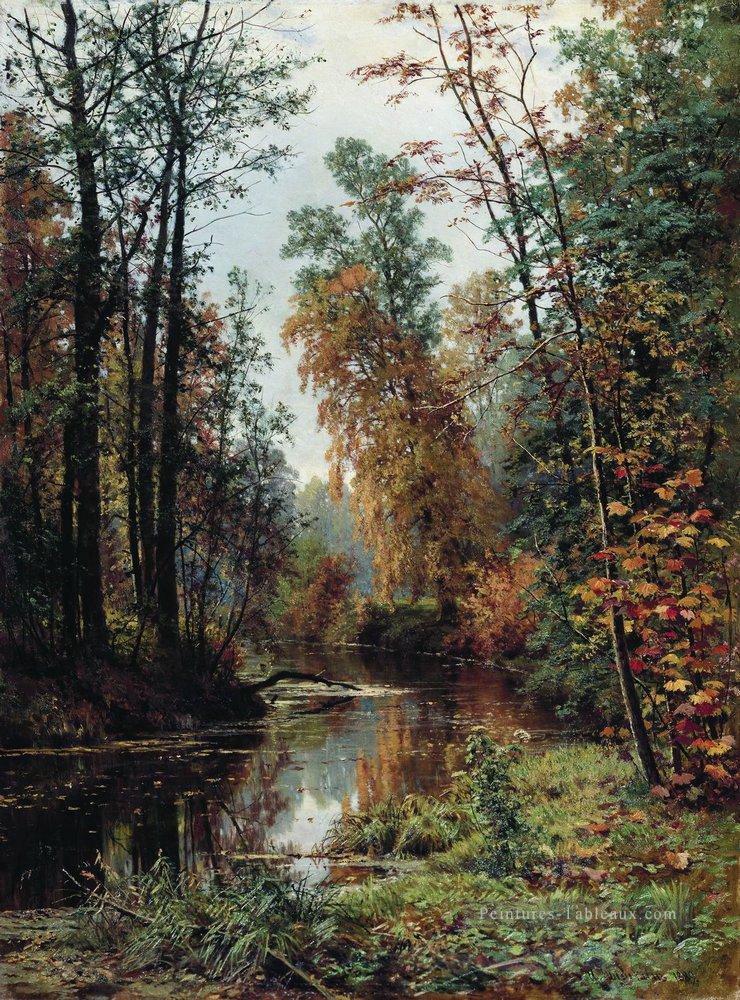 parc dans le pavlovsk 1889 paysage classique Ivan Ivanovitch arbres Peintures à l'huile